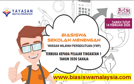 Biasiswa Sekolah Menengah Yayasan Wilayah Persekutuan