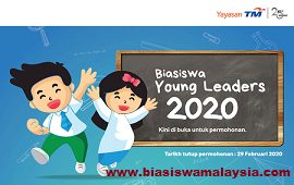 Biasiswa Young Leaders Yayasan Telekom Malaysia Scholarship 2020