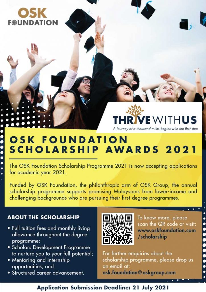 Biasiswa OSK Foundation Scholarship Awards